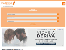 Tablet Screenshot of multicinecinemas.com.br